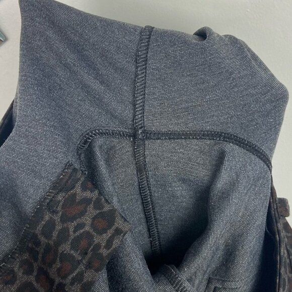 Nordstrom Liverpool Madonna Knit Cheetah Print Legging Brown Boho Size 8 or 29 - Picture 11 of 11